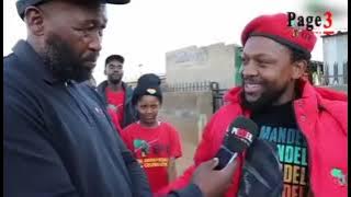 EFF's Dr Ndlozi voting earlier today