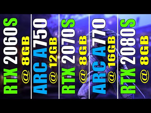 RTX 2060 SUPER vs ARC A750 vs RTX 2070 SUPER vs ARC A770 vs RTX 2080 SUPER || PC GAMES TEST ||