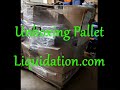 Unboxing Electronics Liquidation Pallet.  MSRP $3929
