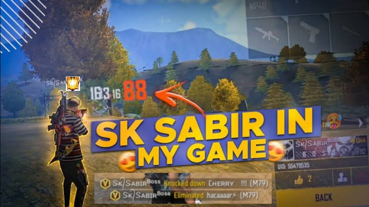 Sabir Rp region Top 1⚡Sk sabir 🥵in my game Hardest lobby@sksabir-gaming ...