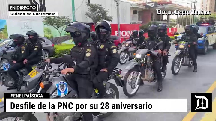 #EnVivoDCA | Desfile conmemorativo por los 28 años de la PNC