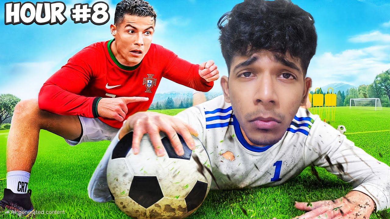 I Trained Like Ronaldo For 24 Hours 😂😲 രാവിലെ അണ്ണൻ ആയി 