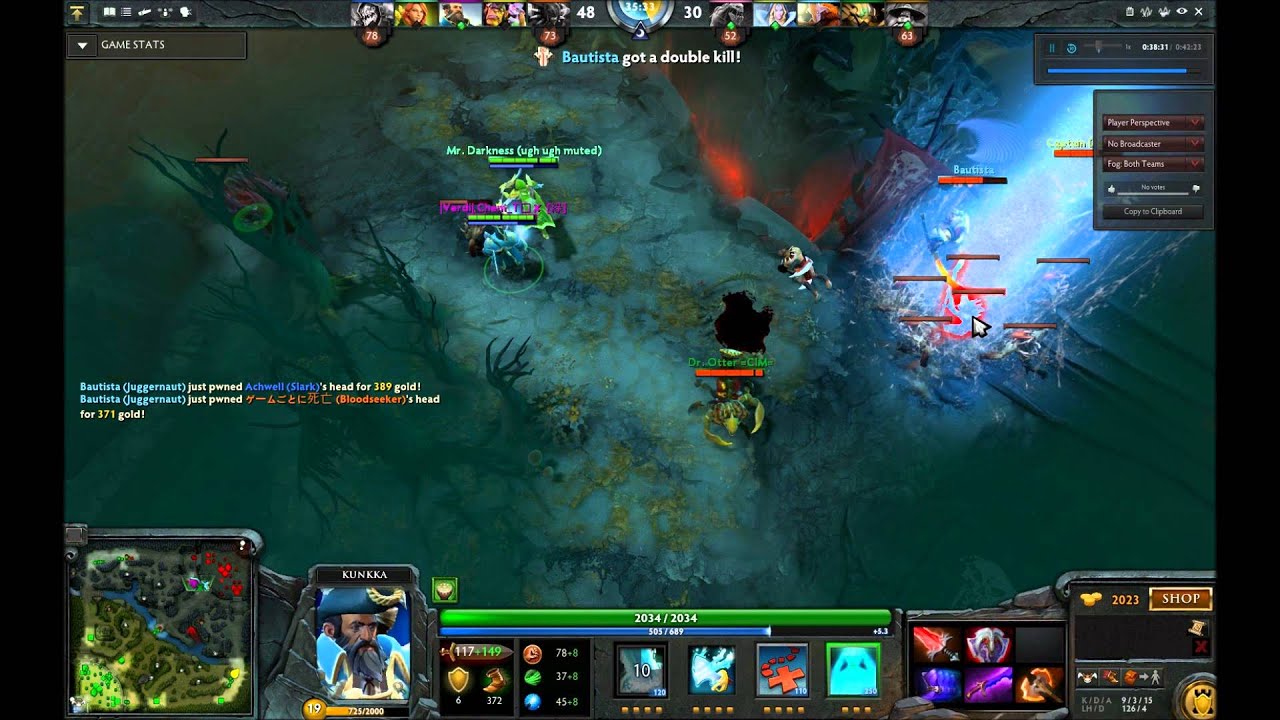 Dota 2: Epic Kunkka Gameplay (Highlights) [Chem_Tox]