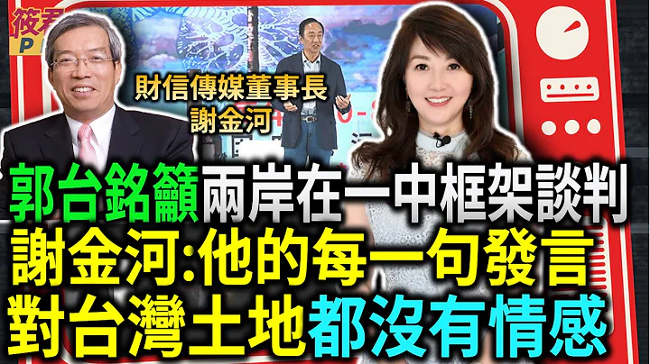 郭台銘呼籲兩岸在一中框架下談判 謝金河:他的每一句發言 對台灣土地都沒有情感/郭董對政治過度熱衷 謝金河非常不以為然／AI產業帶動股市狂飆 謝:這叫做台灣的高度!｜20230717｜@筱君台灣PLUS - 天天要聞