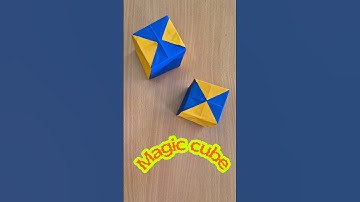 EASY ORIGAMI MAGIC CUBE TUTORIAL | DIY MAGIC CUBE ORIGAMI | STEP BY STEP EASY TUTORIAL PAPER CRAFT