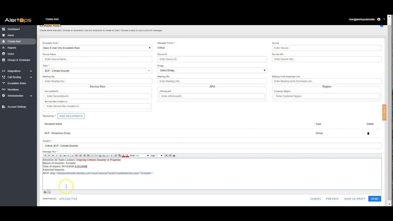 Manual Alert - Basic Walkthrough | Alertops - YouTube