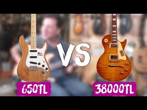 650TL'lik VS 38000TL'lik GİTAR KARŞILAŞTIRMASI