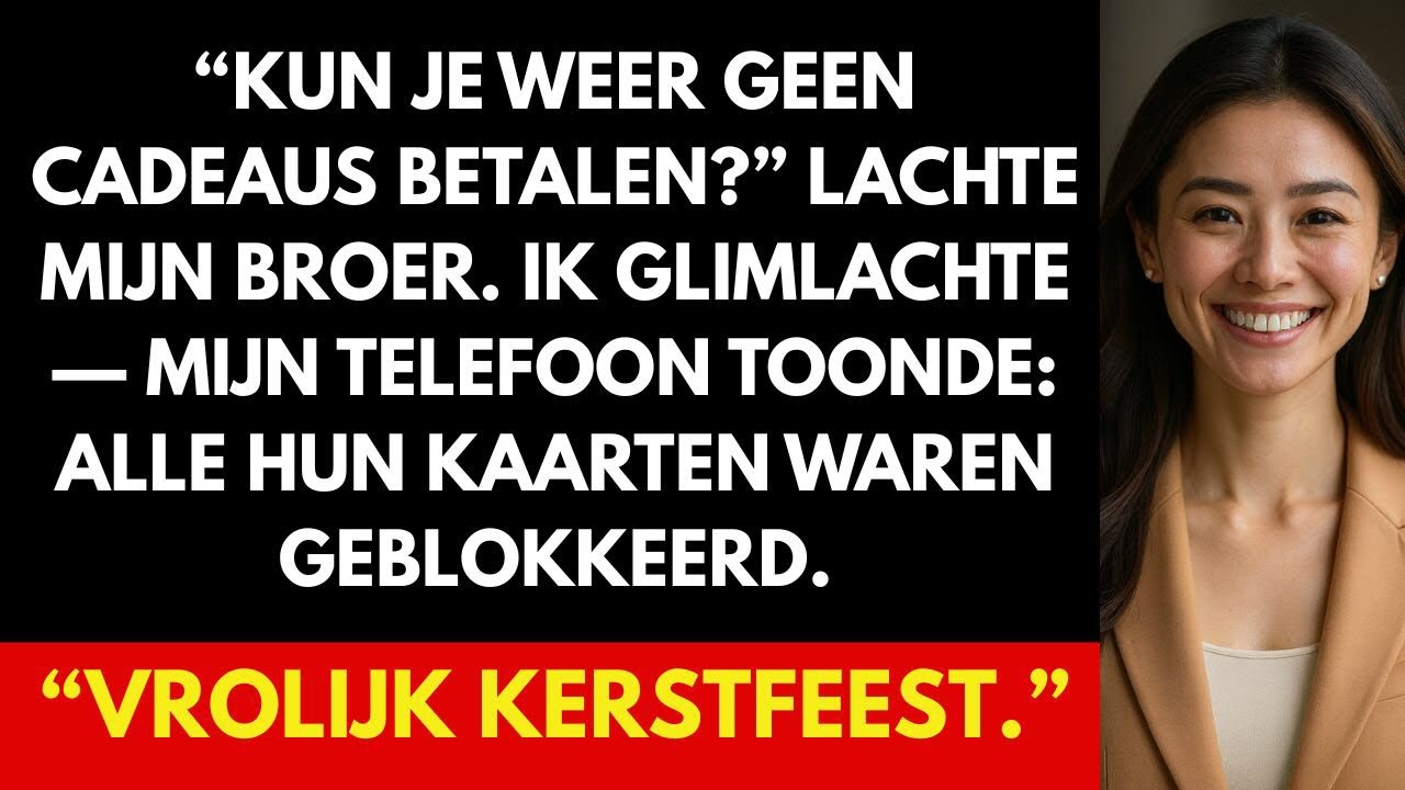 Tijdens het kerstdiner noemden ze me arm – toen stopten hun creditcards met werken. 