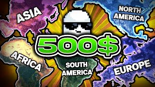 i made every continent go to war for $500