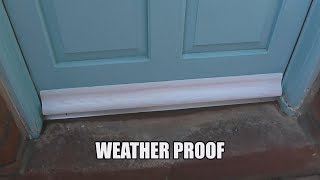 How To Fix A Hardwood Weather Bar To Your Door / Rain Deflector To Existing Door