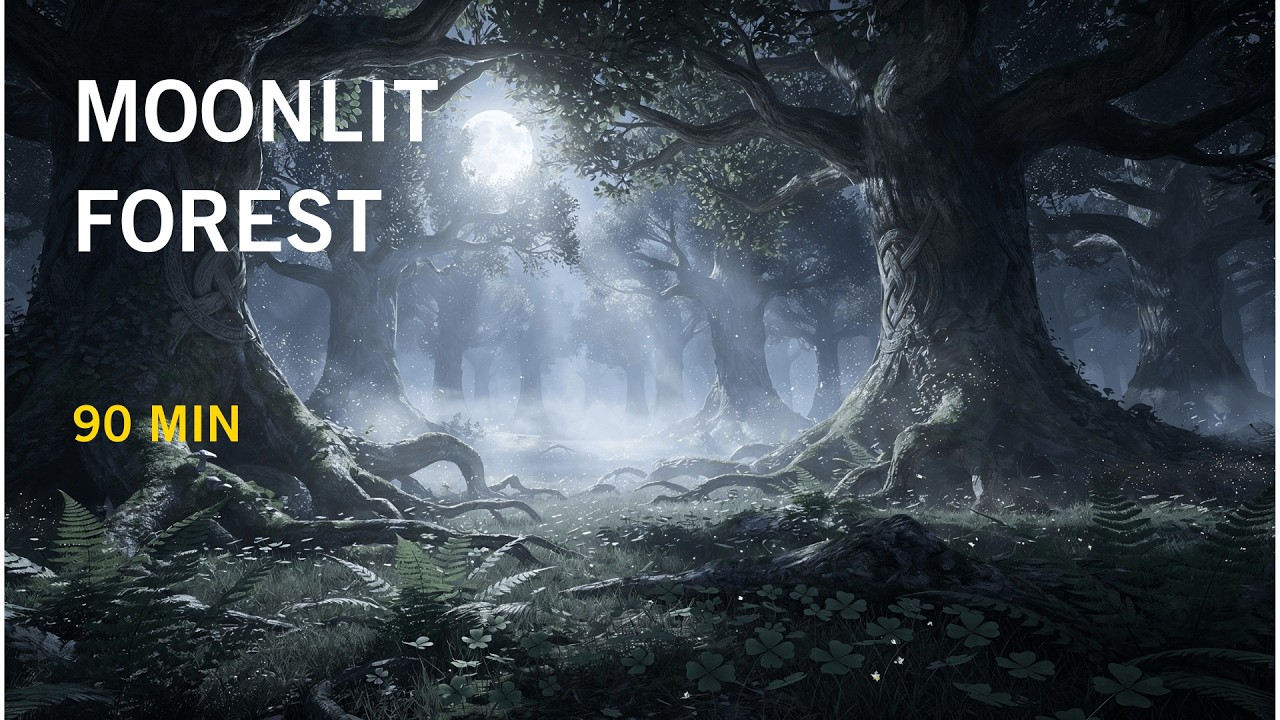 Moonlit Celtic Forest | Ambient Music for Focus, Relaxation & Calm (90 Min)