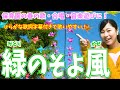 嬉しい歌詞付き♪「緑のそよ風(みどりのそよかぜ)」【保育園の音楽遊び・手遊び歌・万能の遊び】