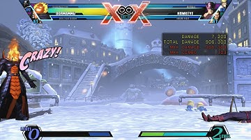 UMvC3 Dormammu Combos with Taskmaster and Doom