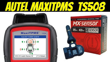 Programación Sensor de Neumaticos universal MX SENSOR con AUTEL MaxiTPMS TS508  ✅