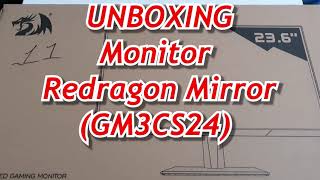 MONITOR REDRAGON MIRROR GM3CS24 144 HZ - 1 MS - FREESYNC (UNBOXING) COSTA RICA