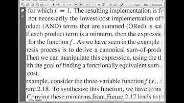 Lesson 11: Review on Minterms and Maxterms