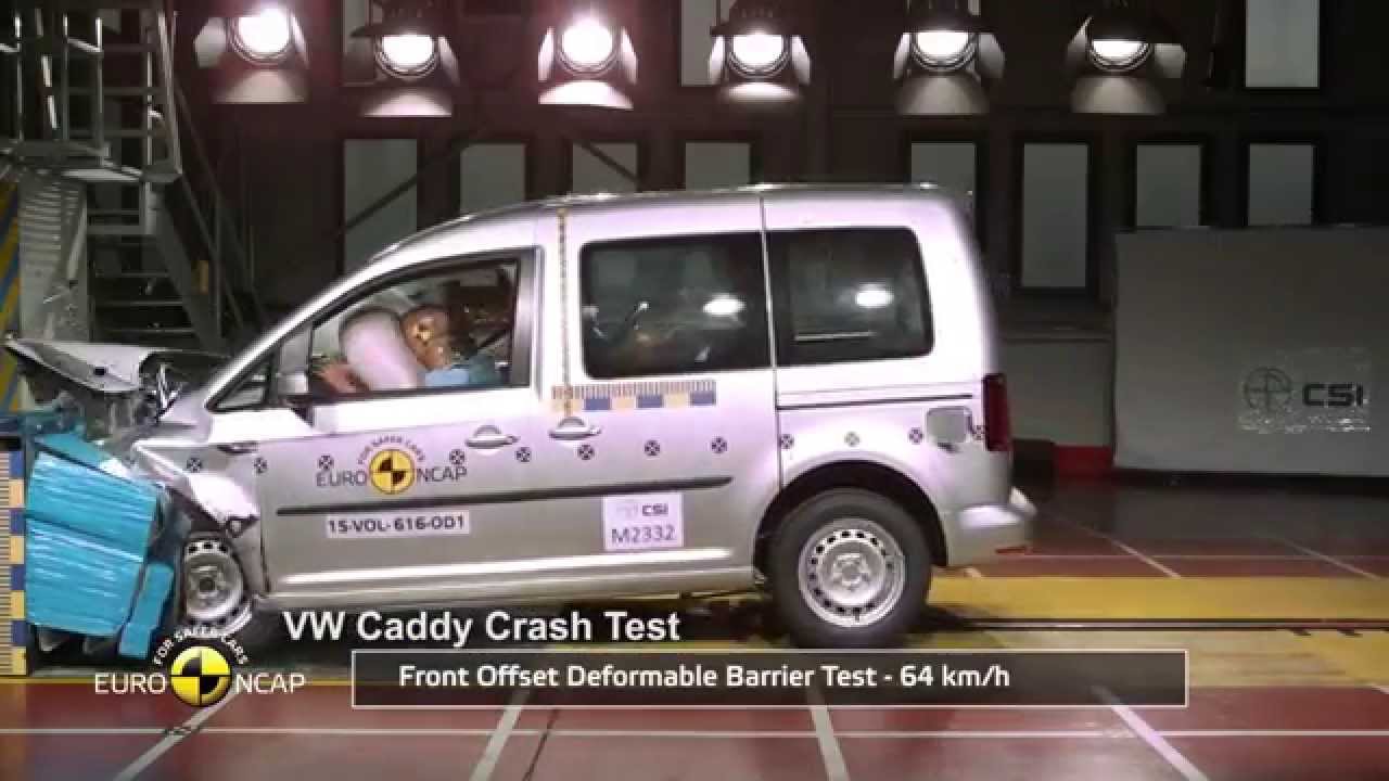 VW Caddy Crash Tests 2015 AutoMotoTV YouTube