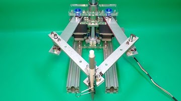 Scara DIY Robot Homemade Parallel Dual Arm Robotic Acrylic 3D Printer  #scara #robot #diy