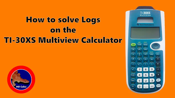 How to solve Logs with any base on the TI-30XS Multiview Calculator