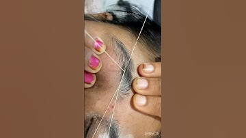 Eyebrow threading tutorial/ eyebrow threading for beginners/ Threading #shorts #eyebrows #threading