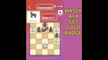 Get Pocket Chess Gorilla Gold Badge #chess #puzzle  #gold #endgame #pocketchess #gorillachallenge
