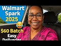 Walmart Spark Delivery 2025 | $60 Batch Order Easy Deliveries + GPS Fail 😂
