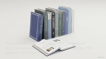 Hardcover books | 3D model overview
