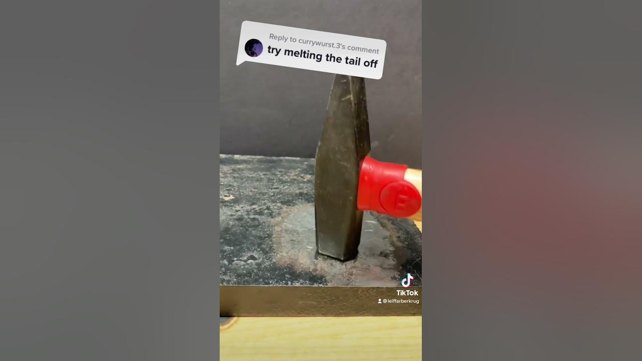 Melting the tail off a explosive Prince Rupert’s Drop!!! YouTube