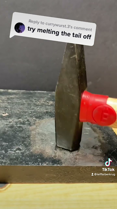 Melting the tail off a explosive Prince Rupert’s Drop!!!