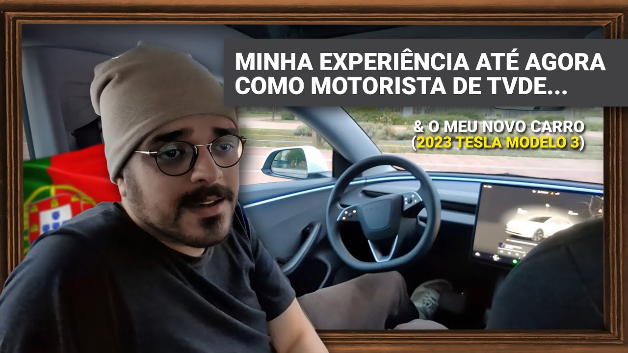 ⁣Minha opinião sincera sobre trabalhar como um motorista de TVDE & o meu novo carro! (Tesla model 3)
