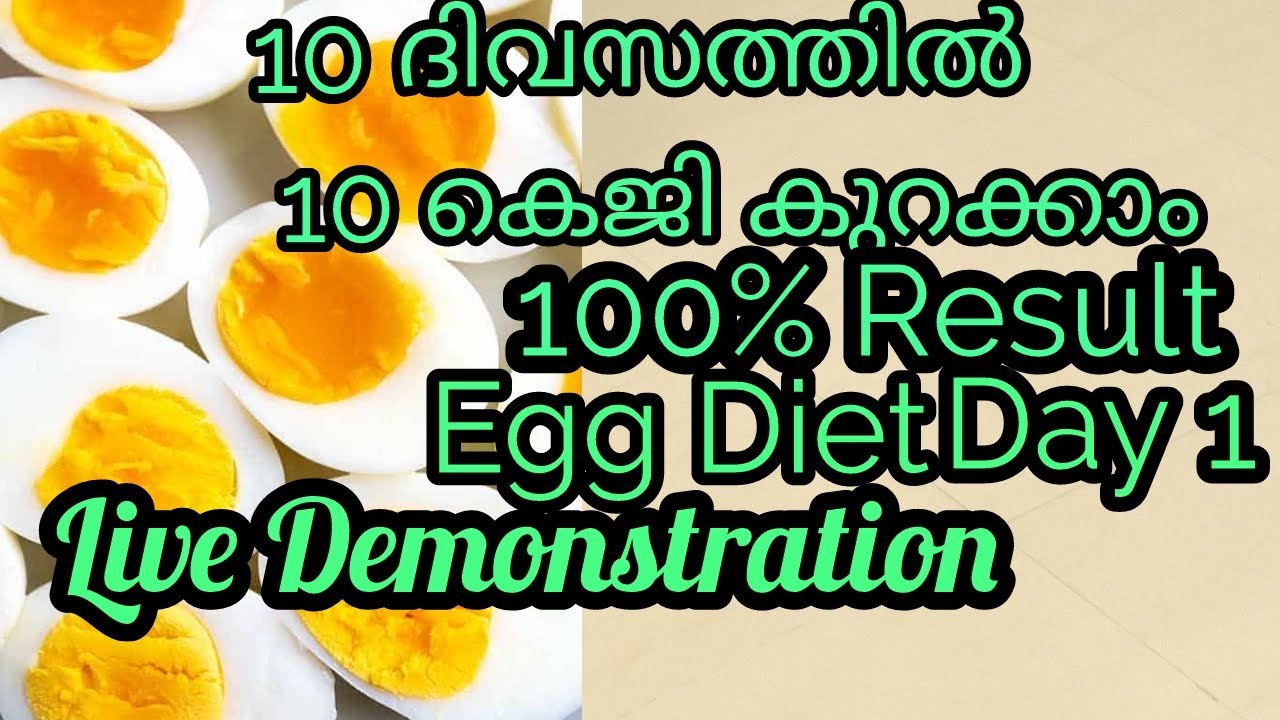 Egg Diet in malayalamReduce 10kgs in 10 days YouTube