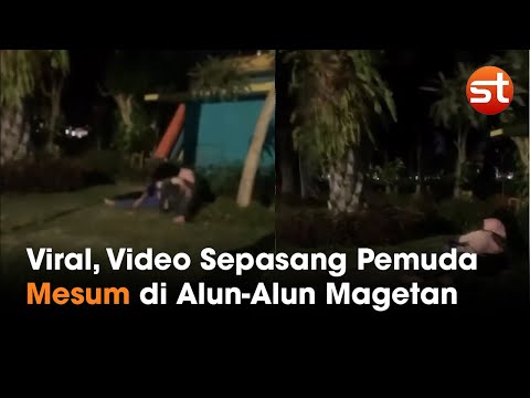 Viral Pasangan Muda-mudi Mesum di Alun-alun Magetan