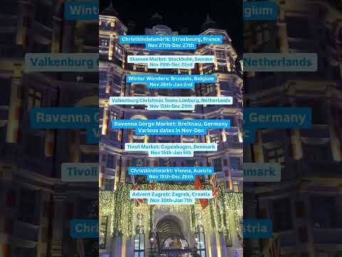 European Christmas Markets to Visit this Year ✨