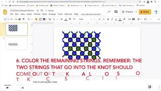 Google Slides for friendship bracelet patterns screenshot 2