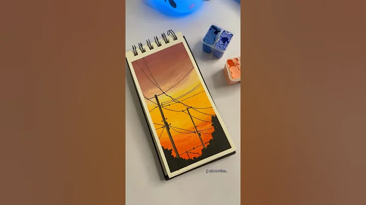 Gouache Painting #youtubeshorts #art #painting #arttutorial #gouache #trending #viralvideo #diy