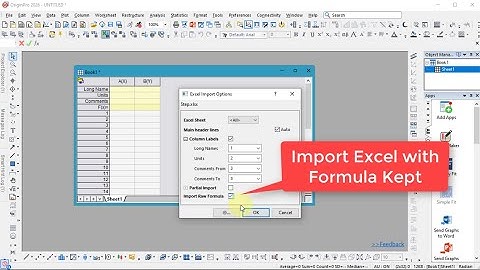 Import Excel File With Formula Kept