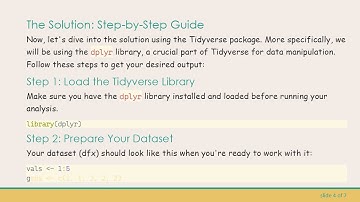 How to Summarize Values Based on Grouping and Index in R with Tidyverse