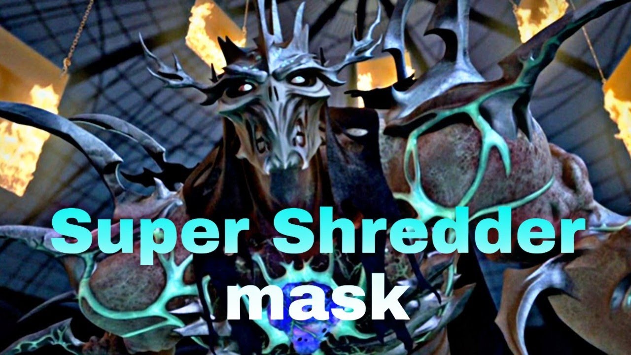 Tmnt 2012 super shredder mask YouTube