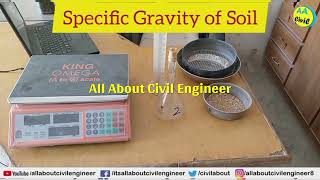 Specific Gravity of Soil by Pycnometer | ASTM D 854 | Geotechnical | All About Civil Engineer