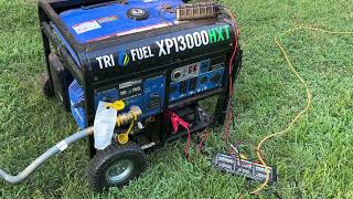 Duromax XP13000HXT First Time Connection to Natural Gas