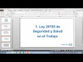 INTRODUCCIÓN A LA LEY Nº 29783,  LEY DE SEGURIDAD Y SALUD EN EL TRABAJO