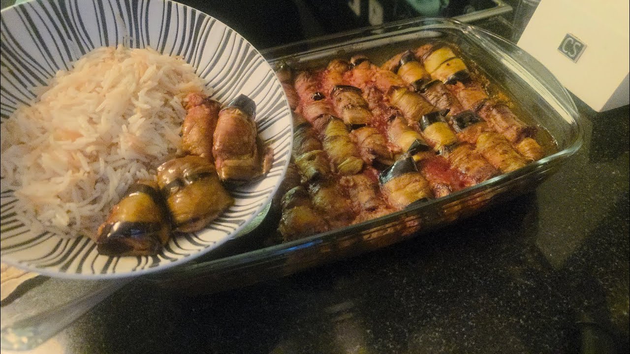 Eggplant Rolls Delight  / Arabische Aubergine Rolletjes