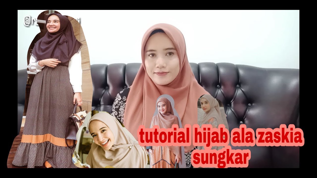 Tutorial hijab simple ala zaskia  sungkar  tutorialhijab 