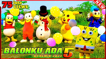BALONKU ADA LIMA TERBARU ~ Badut joget bawa balon warna warni || Lagu Populer Indonesia
