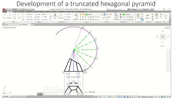 Development  hexagonal pyramid