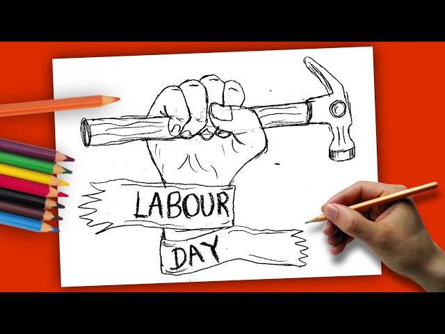 Premium Vector | Hand holding drawing labor day icon concept sketch of of  the workers hand with spanner doodle style