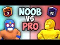 Noob vs pro  el primo  brawl stars