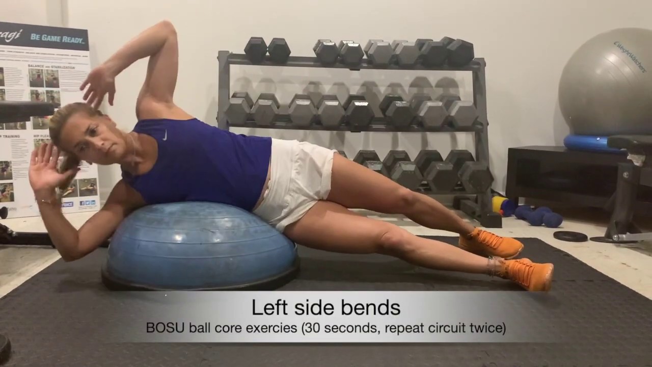 BOSU ball core exercises YouTube