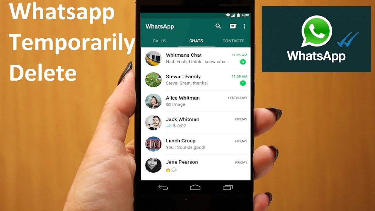 How to Disable Whatsapp Account Temporarily in android phone [Hindi