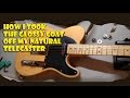 How I Removed Gloss From Telecaster Natural Finish Guitar Ash Oak Relic'd